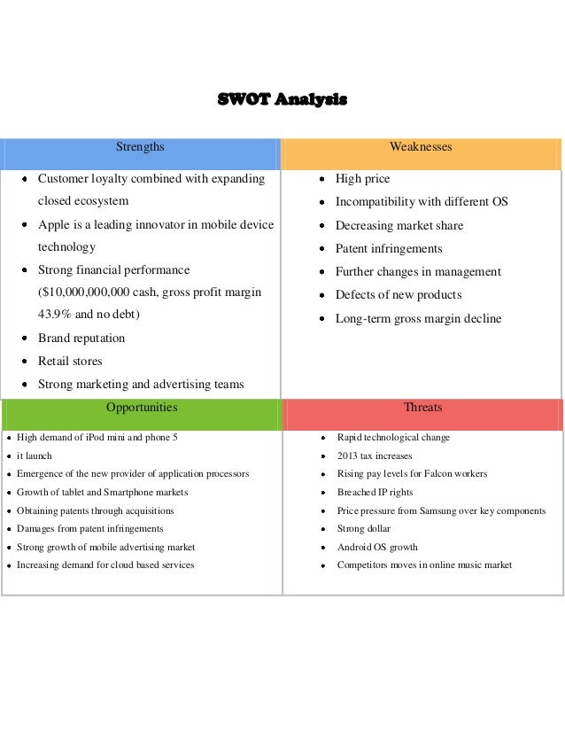 apple weaknesses 2018 apple swot analysis 2018 pdf